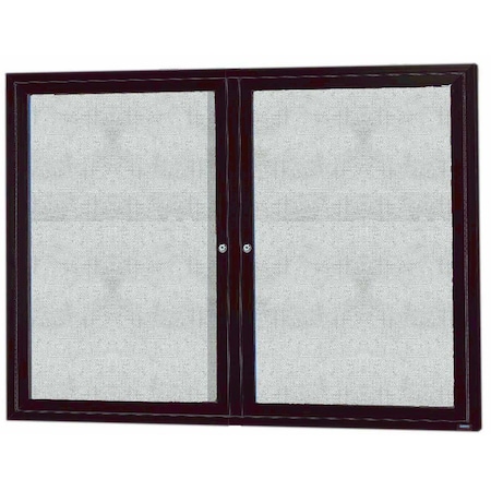 Aarco Outdoor Enclosed Bulletin Board w/ Al Frame, Bronze Anodized Al, 36''Hx48''W ODCC3648RBA