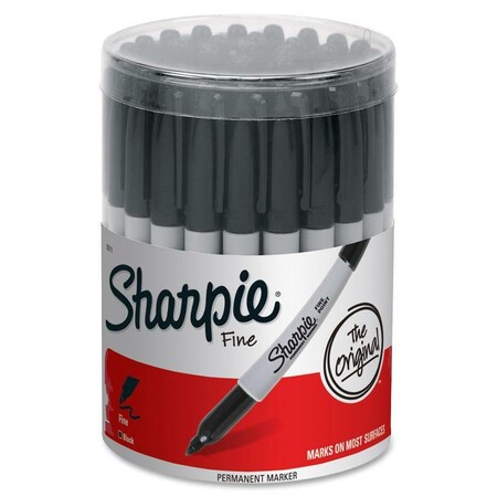 Sanford Black Permanent Marker, Fine Tip 35010