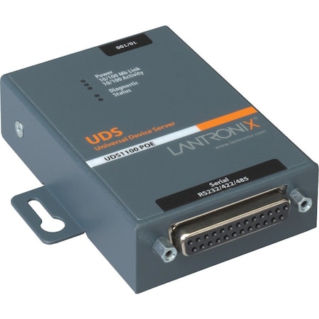 Lantronix UD11000P0-01 DEVISE SERVER 1PORT 10/100 POE 802.3AF UD11000P0-01