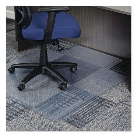 Alera Moderate Use Studded Chair Mat for Low Pile Carpet, 45x53, W Lip, Clr CM12233ALEPL
