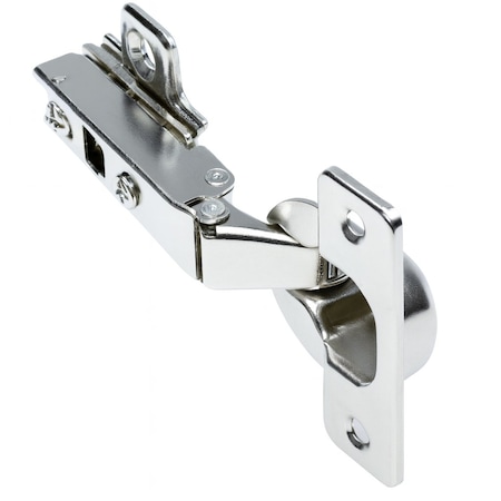 Sapphire Full Overlay Self-Closing Concealed No Radius Cabinet Hinge in Satin Nickel, 2PK SP-804409