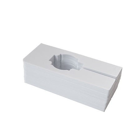 Nahanco Clothing Size Dividers for Clothing Racks, Rectangular - White/Blank Kit of 20, 20PK QSDWBLANK20