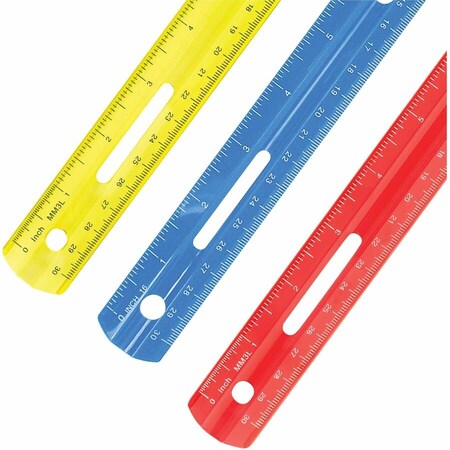 Westcott 12 Plastic Ruler, Assorted ACM10526
