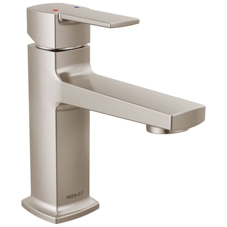 Peerless 6.13 in. Ezra Single Top Handle Lavatory Faucet in Brushed Nickel P1571LF-BN