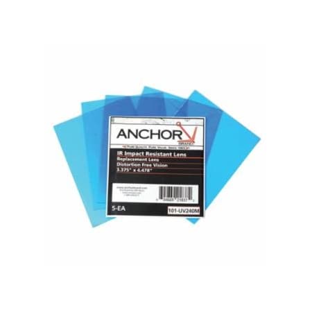 Anchor Brand Cover Lens, 100% Polycarbonate, Miller, Outside Cover Lens, 12 7/8 in x 1 1/2 in 101-UV240M