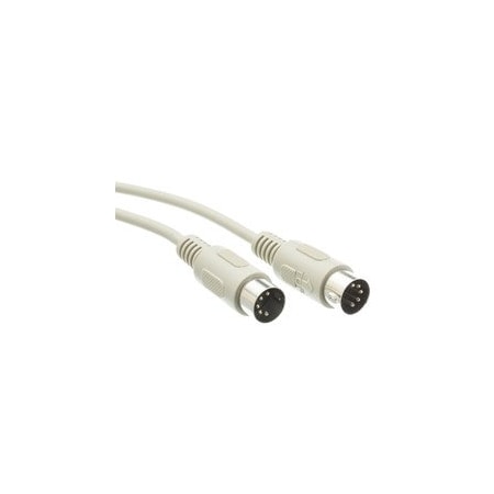 Cable Wholesale AT Keyboard Cable, Din5 Male, 5 Conductor, Straight, 6 foot 10I5-02106