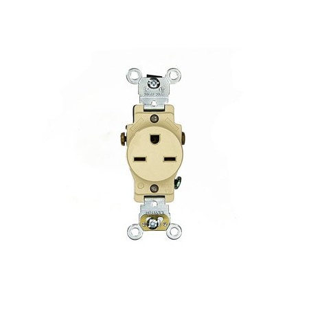 Leviton Industrial Series Heavy Duty Grade Single Receptacle, 15 Amp, 250 Volt 5651-I