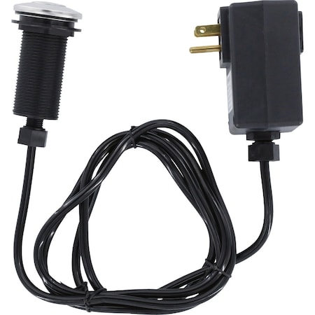 Danco Top Mount Air Switch for Garbage Disposals with Chrome Button 9D00010685