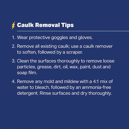 White Lightning 3006 10 Oz. All-Purpose Siliconized Acrylic Latex Caulk Clear W12001010