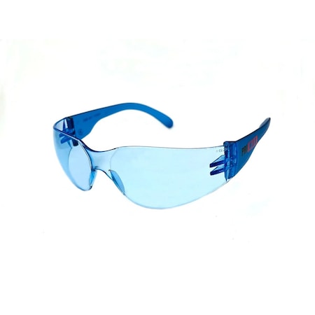 Pri Max Light Blue Lens Safety Glasses, Frameless and Scratch Resistant SG10LB