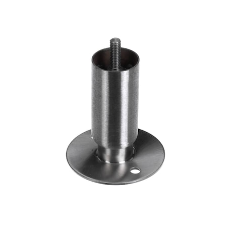 Turbochef Leg with Flanged Foot, Marine, 4in, 3/8-16 Stud, Security 105330