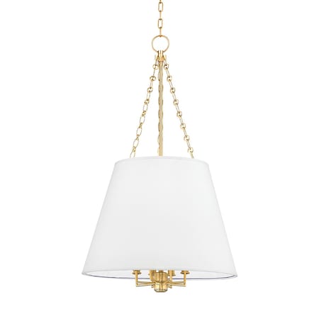Hudson Valley Lighting Burdett 8 Light Pendant 22 In. Aged Brass 6422-AGB