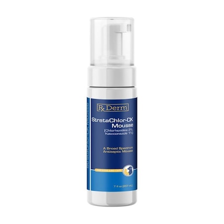 Rx Vitamins StrataChlor-CK Mousse (Chlorhexidine 2% & Ketoconazole 1%), For Dogs & Cats, 7 fl oz (207mL) 7003