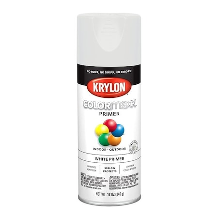 Krylon COLORmaxx Primer, White, 12 oz K05584007