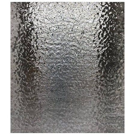 Zoro Select Silver SS Sheet, 48 in Overall W Stucco 304#4-20Gx48x120