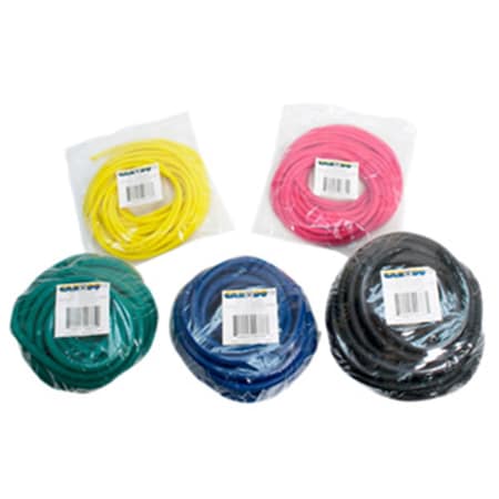 Cando International 25 ft. Low Powder Exercise Tubing - Set of 5, 5PK CanDo-10-5519