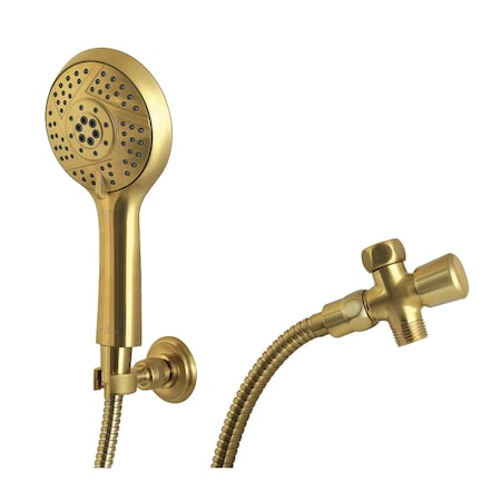 Kingston Brass Multi-Function Hand Shower Kit, Brushed Brass KX1547SD