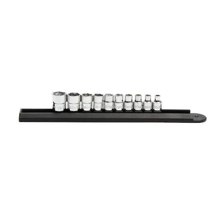 Gearwrench 10 Piece 1/4" Drive 6 Point Stubby Socket Set SAE 81395