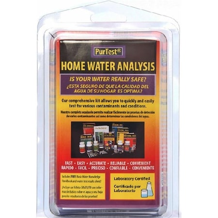 Purtest Home Water Analysis Test Kit- PB Format PU12162