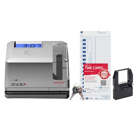 Pyramid Time Clock, 6 1/8in, 5 3/4 in H 3500ss