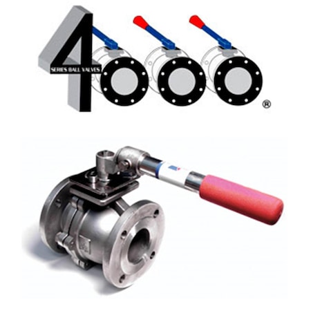 Vortex 4001 2 2 in. 316 Stainless Steel Flanged Ball Valve VO3324216