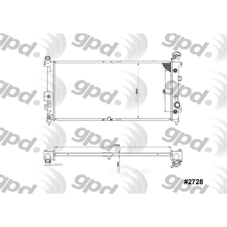 Global Parts Distributors Radiator 2728C