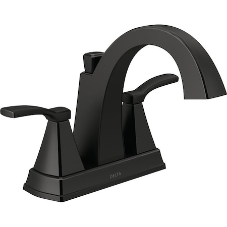 Delta Bath Fct 2H Flynn Blk 25768LF-BL