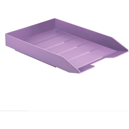 Acrimet Stackable Letter Tray Front Load Letter Size Document Organizer Plastic Solid Purple 1 Unit 211.LO