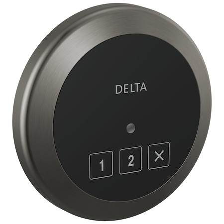 Delta Universal Showering Components Round Exterior Steam Control In Lumicoat Black Stainless 5CN-220R-KS-PR