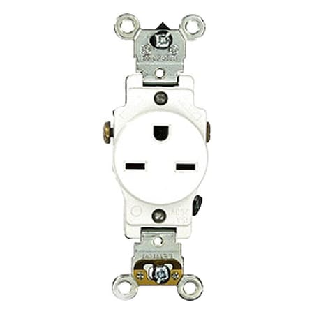 Leviton PlugsandReceptacles, 15A, 250VAC, Wht, Nylon 5651-W