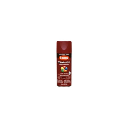 Krylon COLORmaxx Spray Paint, Satin, Burgundy, 12 oz, Aerosol Can, 6PK 5560