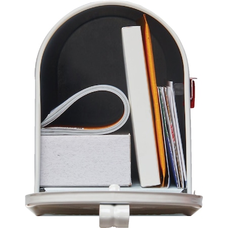 Gibraltar Elite T1 White Steel Rural Post Mount Mailbox E1100WAM