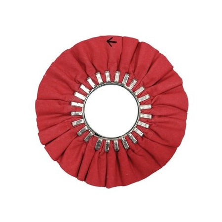 Renegade Products Usa 10" N5 Predator Airway Buffing Wheels, 20-Ply, Red, No Center Plate FAW10X3N5-20P86RTX