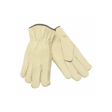 Mcr Safety Pigskin Drivers Gloves, Economy Grain Pigskin, Small, 12PK 127-3400S
