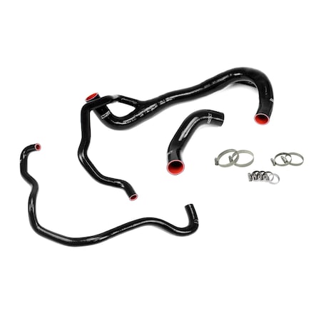 Hps Performance High Temp Reinforced Silicone Radiator Coolant Hose Kit, Black, 57-1675R-BLK