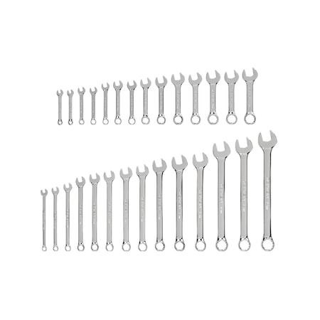 Tekton Stubby and Standard Length Combination Wrench Set, 28-Piece (6 - 19 mm) WCB90905