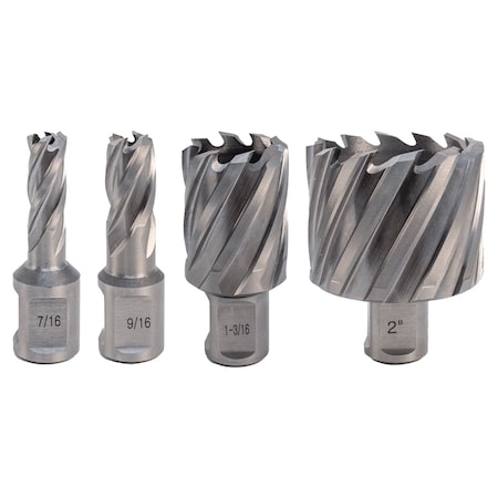 Pearl High Speed Steel Annular Cutters with Pilot Pin 1 9/16", 1" Cutting Depth AC1-916S