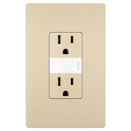 Legrand NightlightSwitch, 15A, 125VAC, Ivry, Plastic NTL885TRICC6