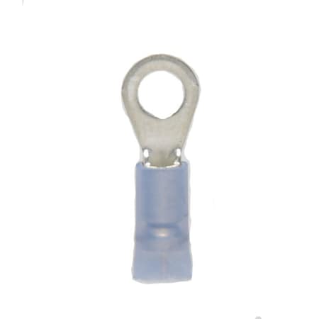 Hillsdale Terminal Ring Terminal, #10 Stud Size, 14 AWG, 600 V, Nylon Insulated, 500 PK 30100