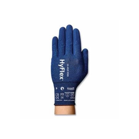 Hyflex Foam Nitrile Coated Gloves, Size 9, Blue, 11-819 ESD, 12PK 012-11-819-9