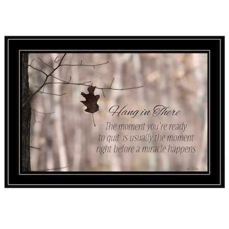 Homeroots Hang in There 2 Black Framed Print Wall Art 404985