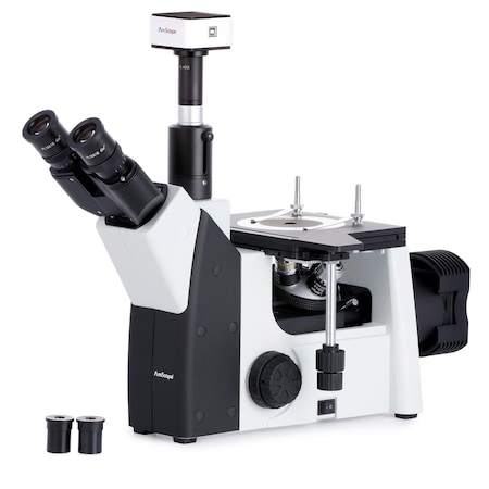 Amscope ME1200 Inverted Metallurgical Trinocular Compound Microscope 50X-1000X w/5MP USB Camera ME1200TB-5MT