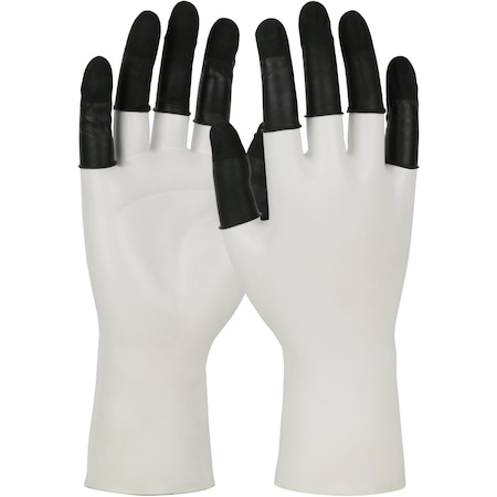 Pip Finger Cots, Black, Latex, XL, PK720 8JXL