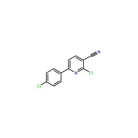 Ak Scientific 2-Chloro-6-(4-chlorophenyl)nicotinonitrile (250mg), CAS 84596-41-8 0488AF-250mg