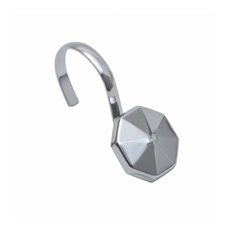 Moda At Home Enterprises Ltd CHR SHWR Hooks, 12PK 305914-CHR