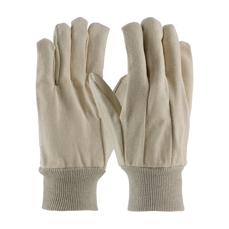 Pip Premium Grade Cotton Canvas Single Palm Glove, Knit Wrist, 12PK 90-912