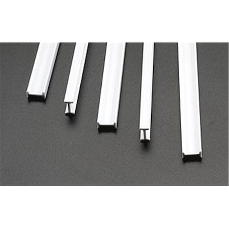 Plastruct 0.375 in. BFS - 12 I-Beam styrene, 5PK PLS90518
