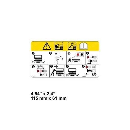 Skyjack REPLACEMENT DECAL, TRANSPORT 159595