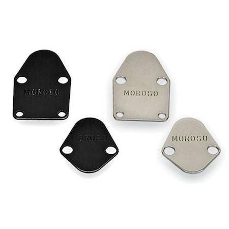 Moroso Fuel Pump Block Off Plate, Chrome M28-65394