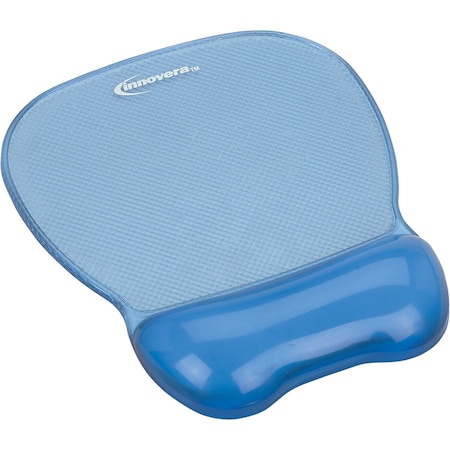Innovera Innovera 51430 Gel Mouse Pad with Wrist Rest; Nonskid Base; 8.25 x 9.63; Blue 51430